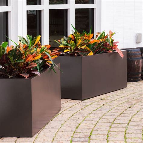 extra large square planter box